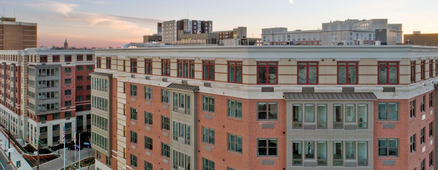 a group of buildings