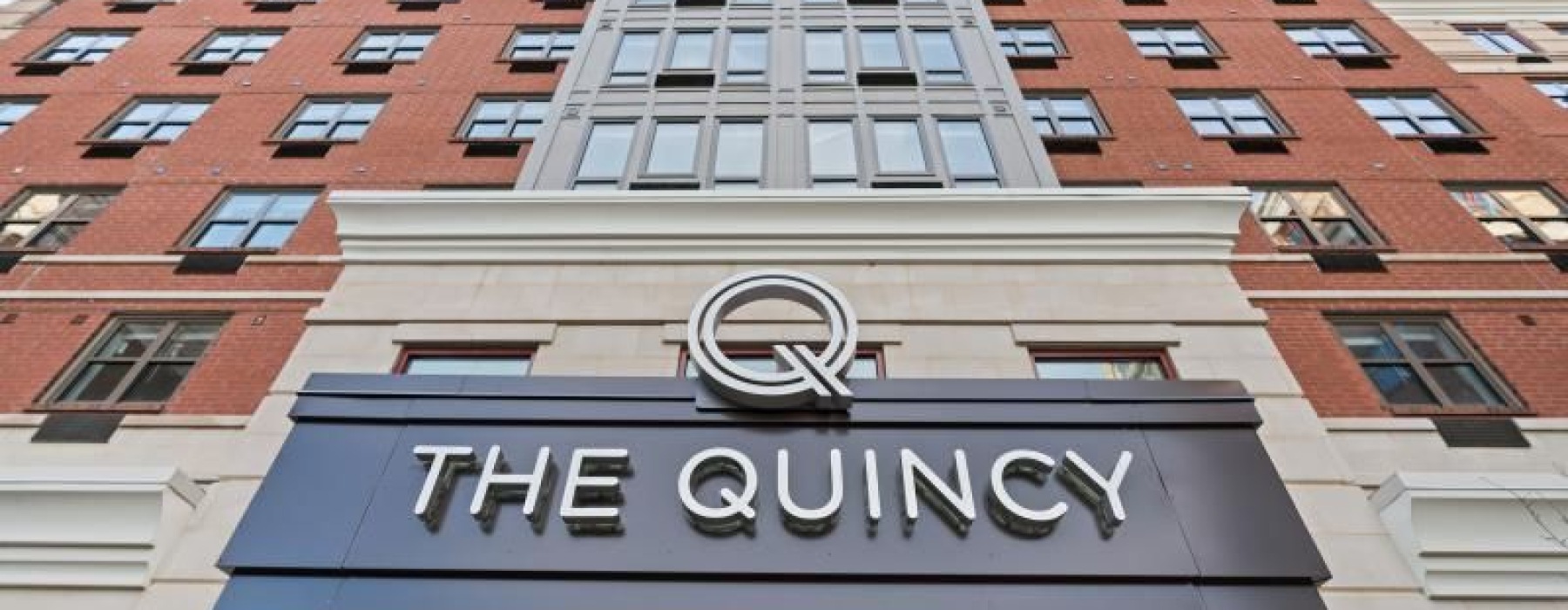 a building with a sign on it