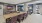 a community dining room with a large table