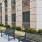 benches in front of a building